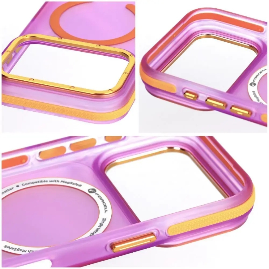 Kaitse iPhone 18 Pro Max / 17 Pro Max Forcell F-Protect Vivid Premium, ühilduv MagSafe, lilla – 5