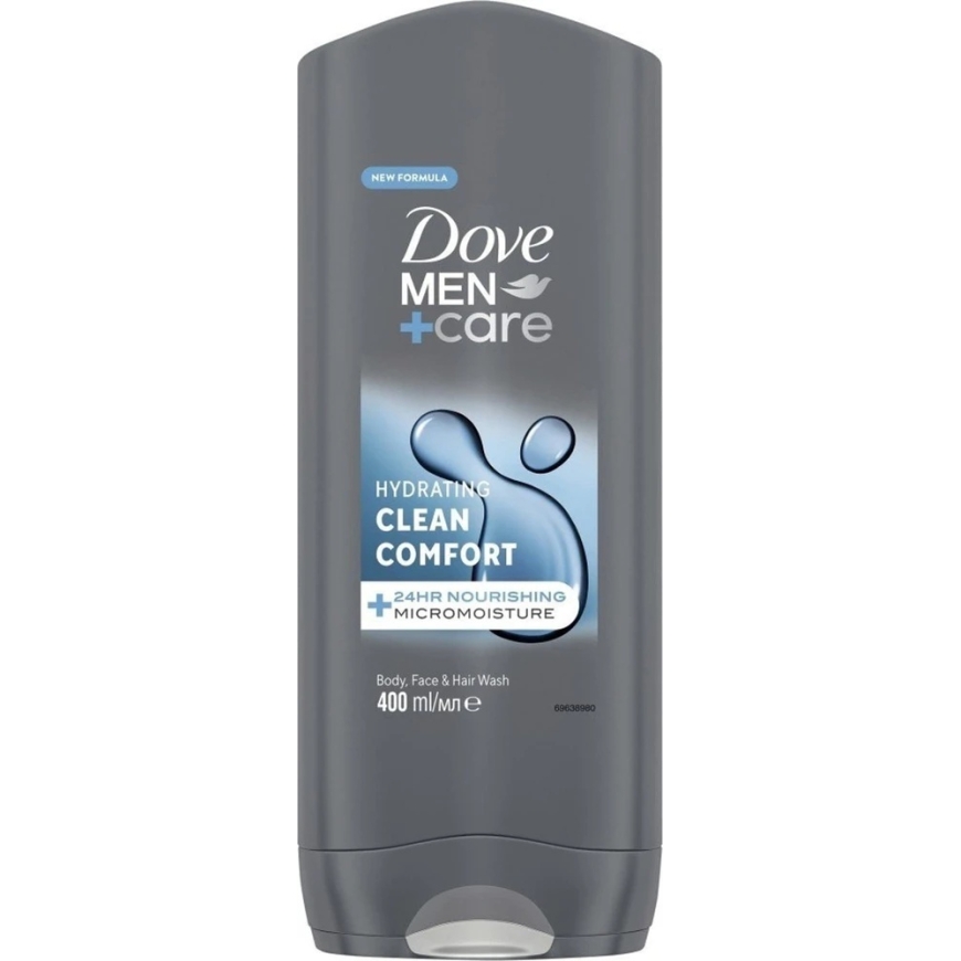 DOVE Men+Care 3в1 Чистый комфорт гель для душа 400 мл – 3