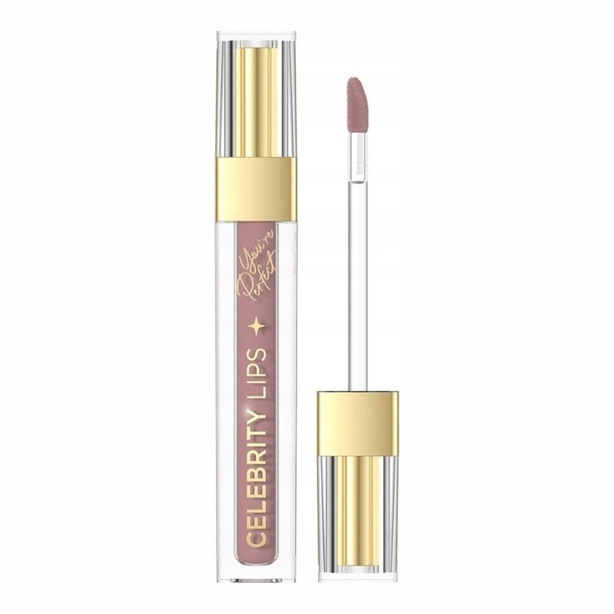 Eveline Cosmetics „Celebrity Lips“ ilgai išliekantys matiniai skysti lūpų dažai „01N“, 4 ml – 2