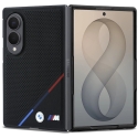 BMW M PU Perforated Tricolor Stripe magnetinis dėklas Samsung Galaxy Z Fold 8, juodos spalvos BMW M PU Perforated Tricolor Stripe magnetinis dėklas Samsung Galaxy Z Fold 8, juodos spalvos
