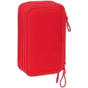 Safta Triple Pencil Case Atlético Madrid Red 12.5 x 19.5 x 5.5 cm 36 Pieces Safta Triple Pencil Case Atlético Madrid Red 12.5 x 19.5 x 5.5 cm 36 Pieces