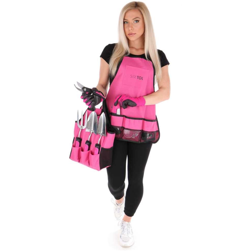 Pink SIXTOL GARDEN Pink 12 / Tool set for gardening / 12 pcs – 4