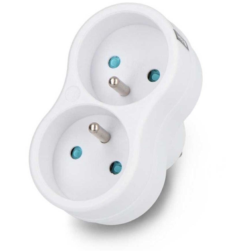 Sähkötulppajakauma - DPM P902W 2 E-tyypin maadoitettua pistorasiaa 250 V 16 A 3 500 W Valkoinen