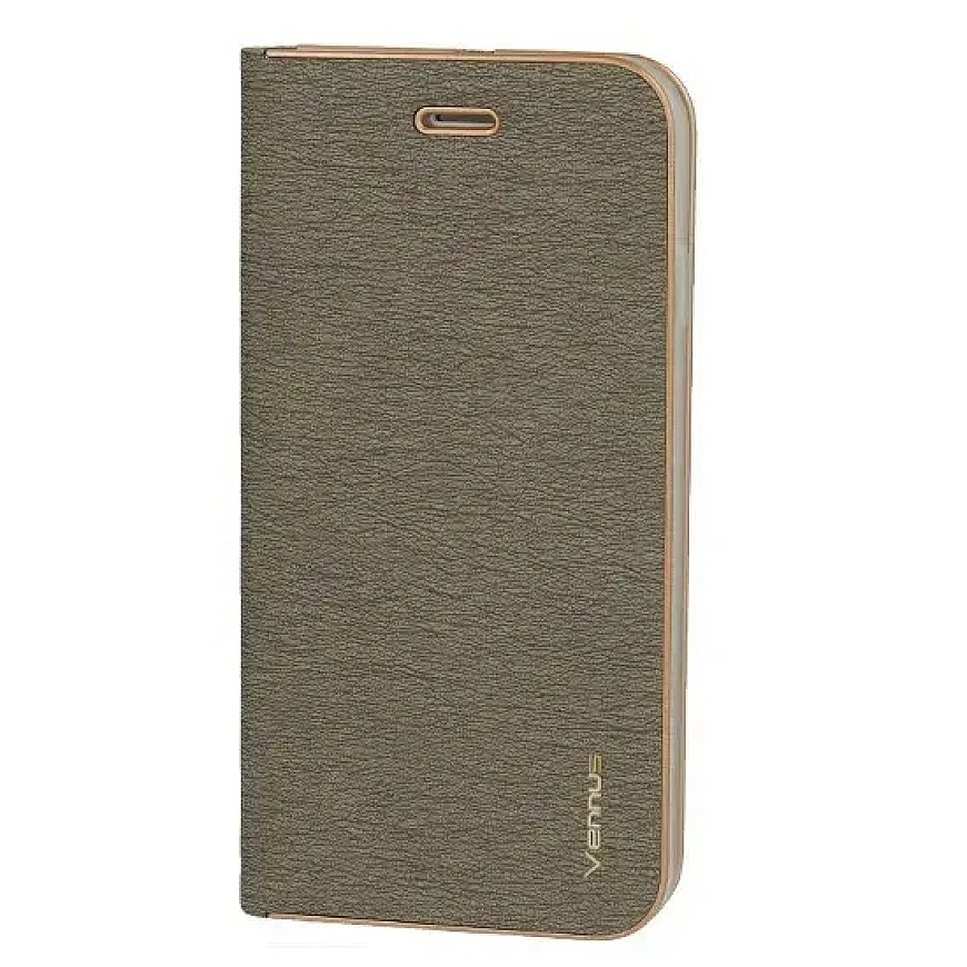 Vennus knyginio tipo telefono dėklas iPhone 12 Pro Max pilkas