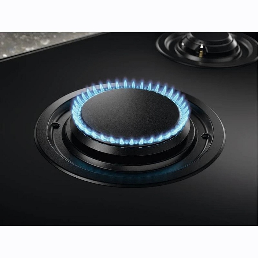 Газовая панель ELECTROLUX KGG753753K, 75 см, двойная панель, 5 газовых горелок, подключение вытяжки, электронный таймер, звуково – 2