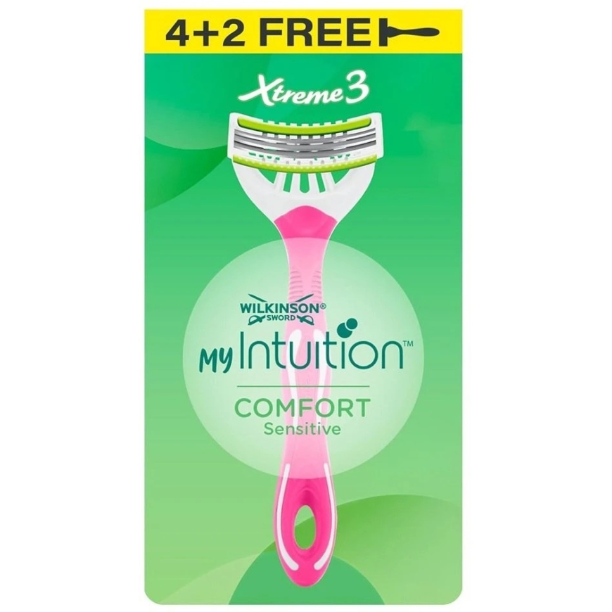 Wilkinson Sword Wilkinson My Intuition Xtreme3 Comfort Sensitive vienreizējās skuvekļi, 6 gab. – 2