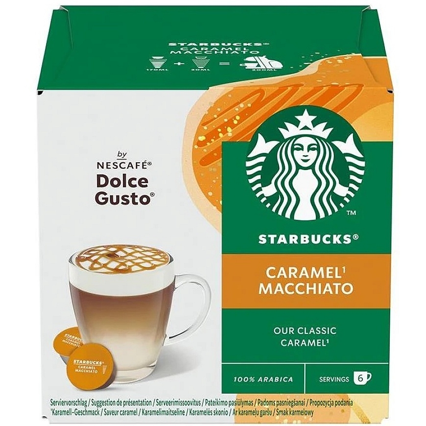 Nescafe Coffee Capsules STARBUCKS CARAMEL MACCHIATO, 12 pcs. – 4