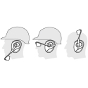 YATO INTEGRATED HEADPHONES WITH GLASSES CLEAR YATO INTEGRATED HEADPHONES WITH GLASSES CLEAR