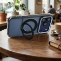 Frame Circle Stand phone case with stand and MagSafe support for iPhone 13 black Frame Circle Stand phone case with stand and MagSafe support for iPhone 13 black