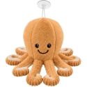 Lean Toys Plush Toy - sandy colored octopus, 16 x 10 x 10 cm Lean Toys Plush Toy - sandy colored octopus, 16 x 10 x 10 cm