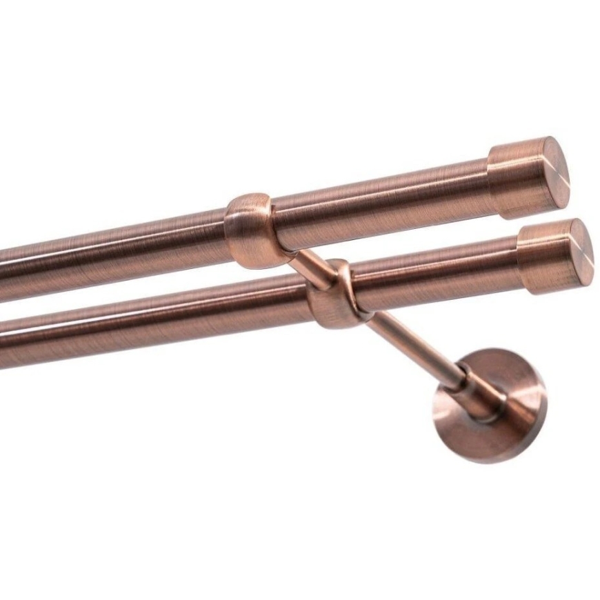 Decastyl Double Curtain Rod FI 19 mm Copper 200 cm LUNA KOWALSKI