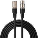 XLR-äänikaapeli - Lindy 10 m musta XLR-kaapeli XLR-äänikaapeli - Lindy 10 m musta XLR-kaapeli