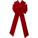Party Deco Kalėdinė dekoracija KOKARDA VELIŪRINĖ 72 CM RAUDONA Party Deco Kalėdinė dekoracija KOKARDA VELIŪRINĖ 72 CM RAUDONA