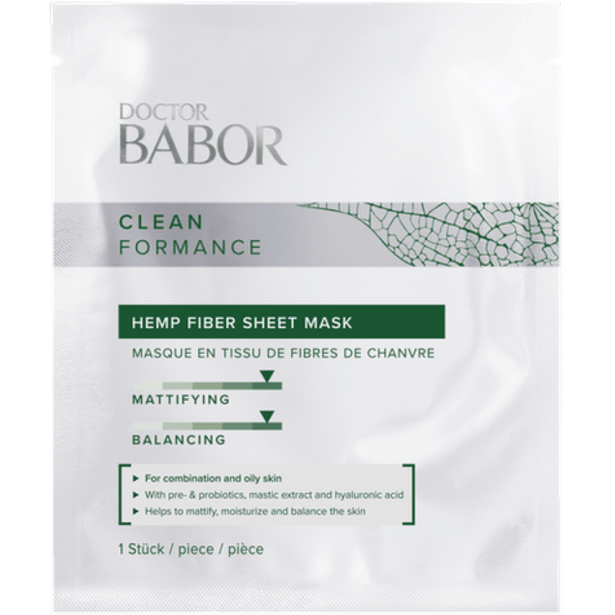 Babor Clean Formance Hemp Fiber Sheet Mask, 1 pcs.