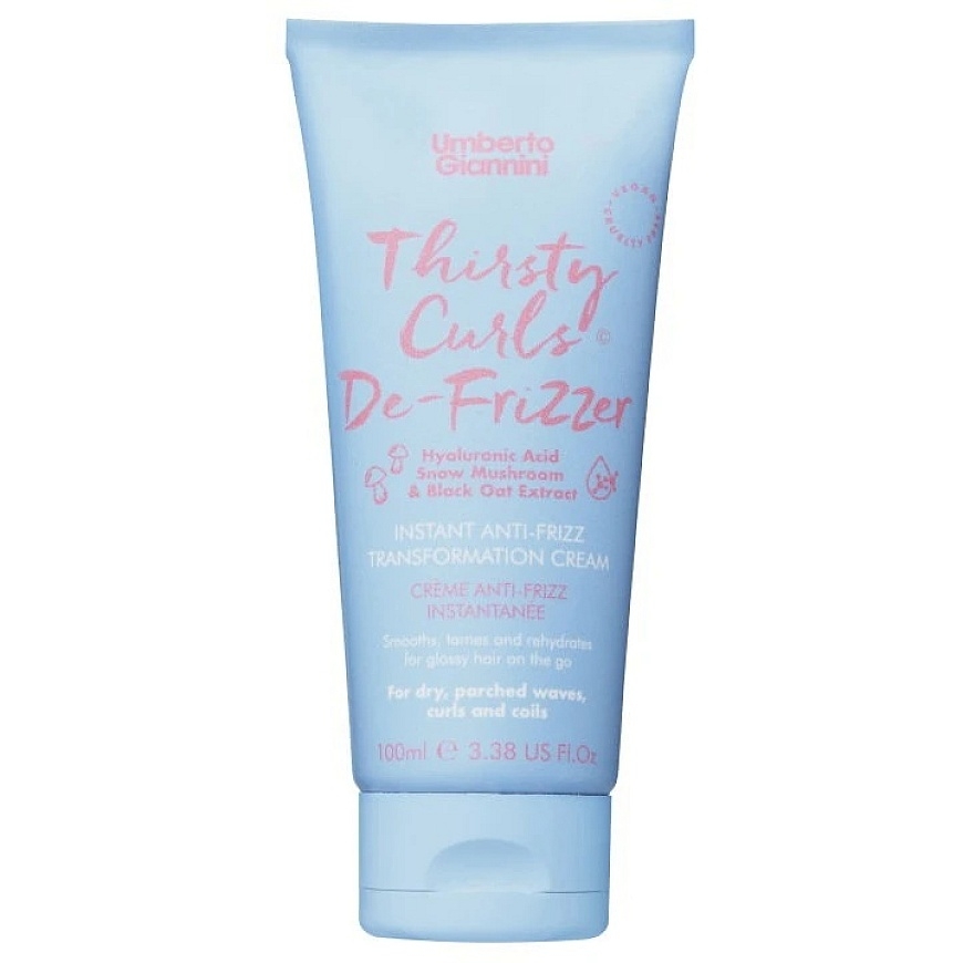 Umberto Giannini Thirsty Curls Plaukų Kreminis Leave-In Treatment Drėkinantis ir Minkštinantis bei glotninantis, 100 ml