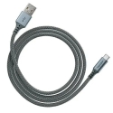 DIOR 29406 datu pārraides un uzlādes vads | USB-A uz USB-C | 1.2m | sudraba krāsā DIOR 29406 datu pārraides un uzlādes vads | USB-A uz USB-C | 1.2m | sudraba krāsā