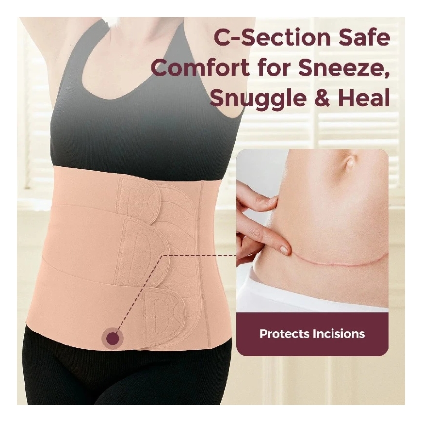 Momcozy Postpartum Belly Band, Size 2XL, Oyster Pink – 4