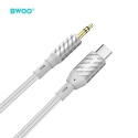 BWOO AUX kabelis Type C uz 3,5 mm ligzdu audio AUX074 BWOO AUX kabelis Type C uz 3,5 mm ligzdu audio AUX074