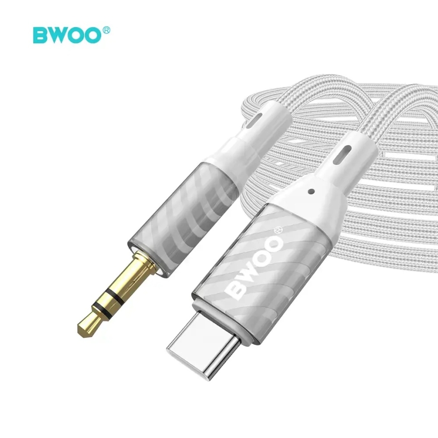 BWOO AUX-kaapeli Type C 3,5 mm liittimellä audio AUX074 – 4