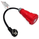 Адаптер Reach CEE 16A 400V на 220V Schuko Адаптер Reach CEE 16A 400V на 220V Schuko