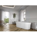 Free Standing Bath Ravak Ypsilon, 1800x800 white with white/black/chrome accessories
