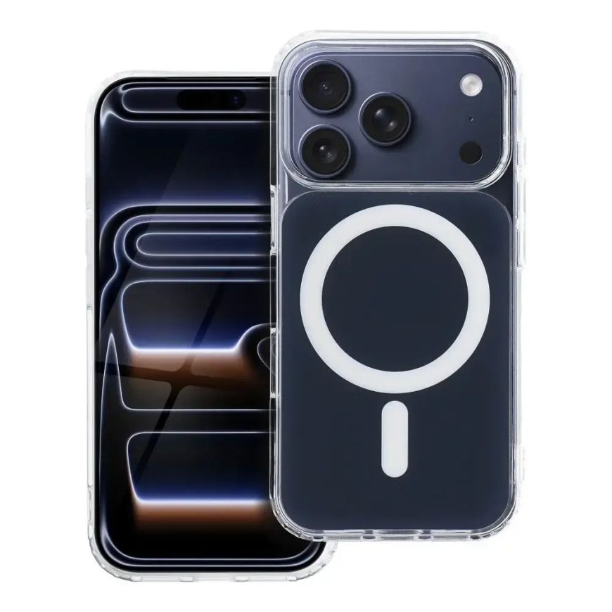 Clear Fusion Mag telefono dėklas su MagSafe palaikymu iPhone 16e | iPhone 17e tamsiai mėlynas