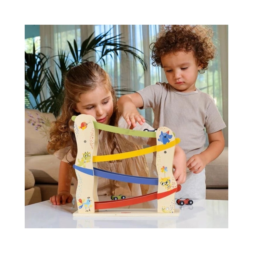 Tiny Love Wooden Slide with Track and Cars – Born for a Party – 2