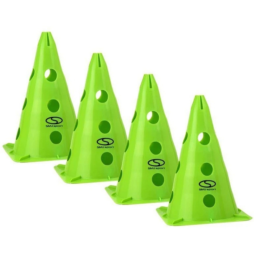 Smj Rinkinys iš 4 treniruočių kūgių - 30 cm žali / PT4-13H-G – 2