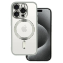 Metalinis Magsafe dėklas Samsung Galaxy S25 Sidabrinė Metalinis Magsafe dėklas Samsung Galaxy S25 Sidabrinė