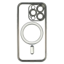 Metallic Magsafe Case for Samsung Galaxy S25 Silver Metallic Magsafe Case for Samsung Galaxy S25 Silver