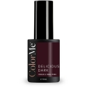 ColorMe Cosmetics Delicious Dark Gel pusiau permanentiškas nagų lakas, 10 ml ColorMe Cosmetics Delicious Dark Gel pusiau permanentiškas nagų lakas, 10 ml