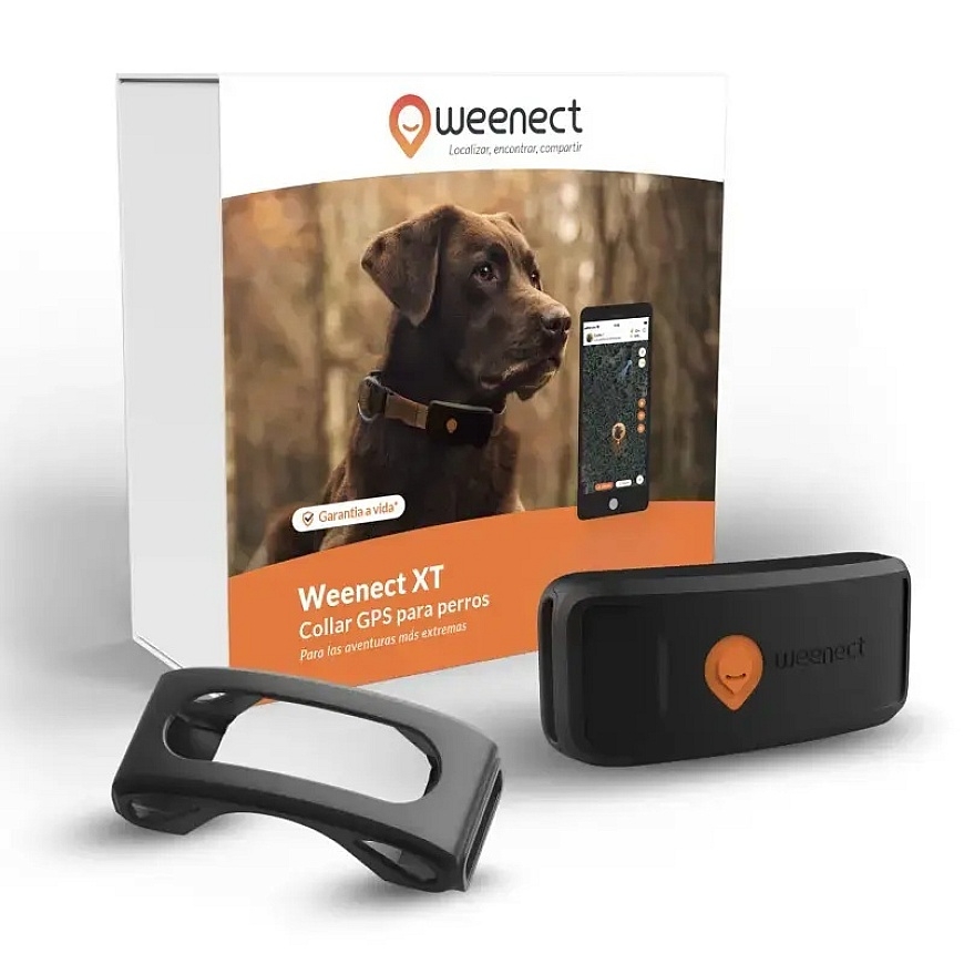 Mini GPS tracker for large dogs - Weenect Dog XT Black (without neck strap)