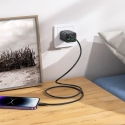 HOCO N56 matkachatka | 30W | PD, QC, PPS | USB-C, USB-A | mukana USB-C to Lightning -kaapeli | musta HOCO N56 matkachatka | 30W | PD, QC, PPS | USB-C, USB-A | mukana USB-C to Lightning -kaapeli | musta