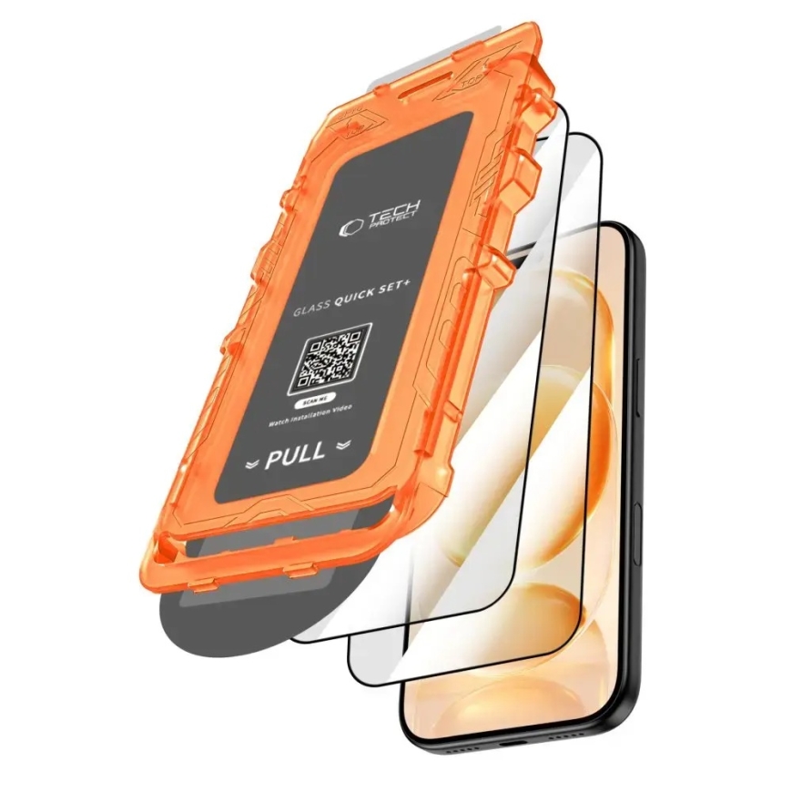 Tech-Protect Quick Set+ grūdintas apsauginis stiklas telefonui iPhone 17 Pro | iPhone 18 Pro su montavimo rėmeliu (2 vnt.) – 2