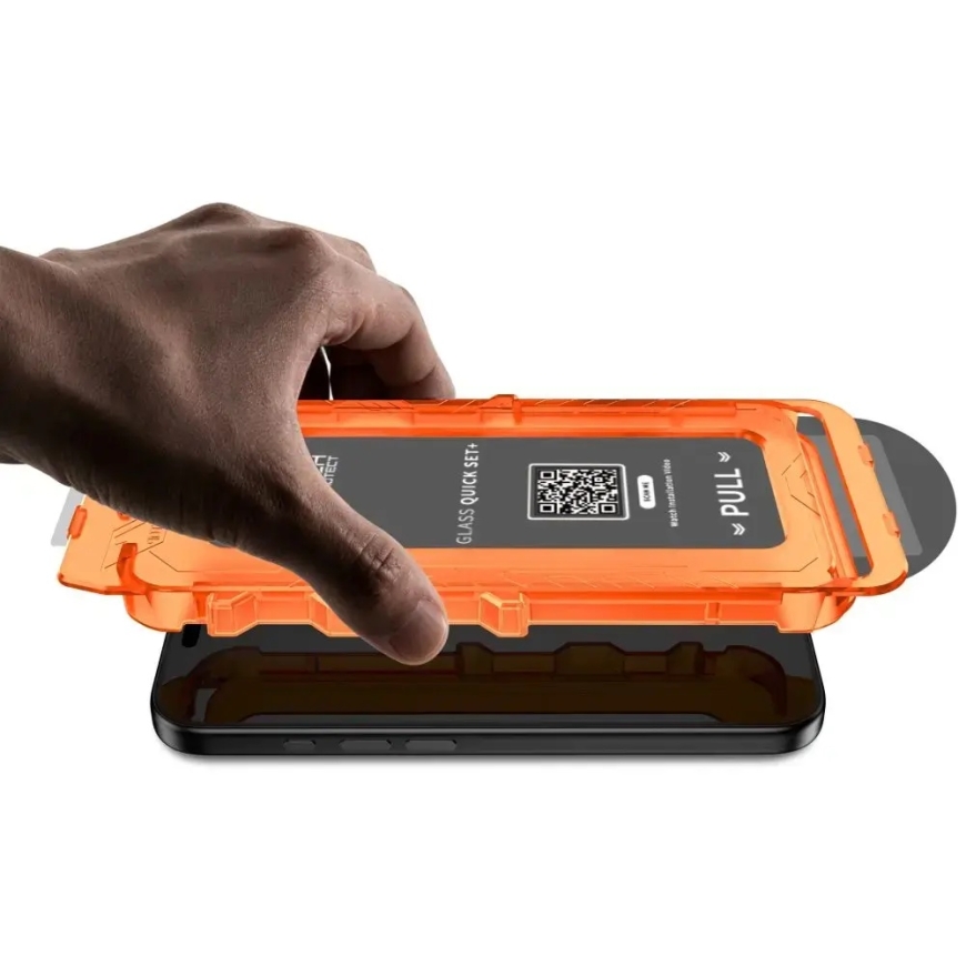 Tech-Protect Quick Set+ aizsargstikls telefona ekrānam iPhone 17 Pro | iPhone 18 Pro ar uzstādīšanas rāmi (2 gab.) – 3
