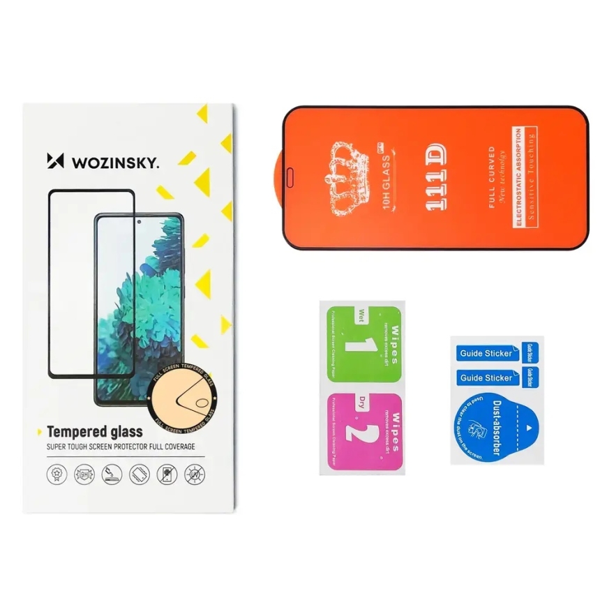Wozinsky Super Durable Full Glue karastatud kaitseklaas telefonile iPhone 17e | iPhone 16e | iPhone 14 | iPhone 13 Pro | iPhone – 2