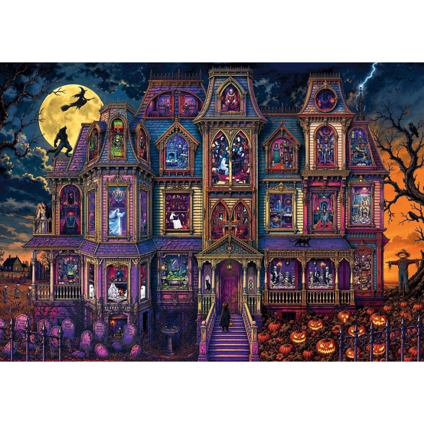 Trefl Sāku puzzle 1000 gab. - Spoku nams – 2