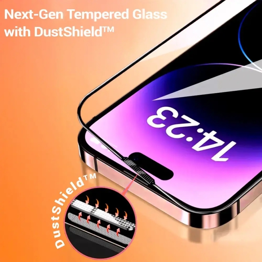 Закаленное стекло Tel Protect 10X HD Titanium для Iphone 14 Pro – 4