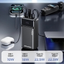 Powerbank 30000mAh 22,5W AWEI PA-103 juodas Powerbank 30000mAh 22,5W AWEI PA-103 juodas