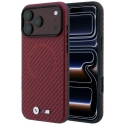 BMW M Carbon spausdinta MagSafe dėklas iPhone 18 Pro / 17 Pro tamsiai raudonas BMW M Carbon spausdinta MagSafe dėklas iPhone 18 Pro / 17 Pro tamsiai raudonas