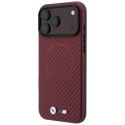 BMW M Carbon Printed Ring MagSafe Case for iPhone 18 Pro / 17 Pro Burgundy BMW M Carbon Printed Ring MagSafe Case for iPhone 18 Pro / 17 Pro Burgundy