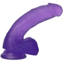 Lovetoy 7" Jelly Studs Crystal Dildo vidēji violets Lovetoy 7" Jelly Studs Crystal Dildo vidēji violets