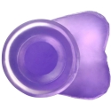 Lovetoy 7" Jelly Studs Crystal Dildo vidutinė violetinė