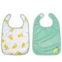 Babytolove 2 seilinukų rinkinys laiminga citrina Babytolove 2 seilinukų rinkinys laiminga citrina