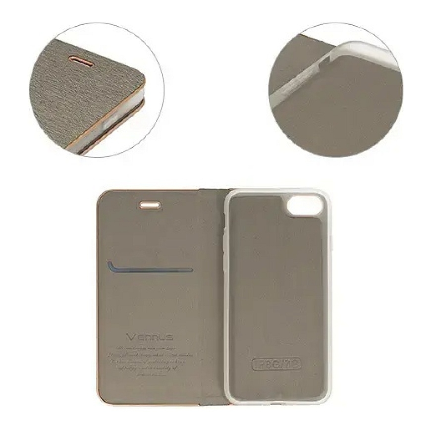 Чехол-книжка Vennus с рамкой для Samsung Galaxy S22 Plus серый – 4