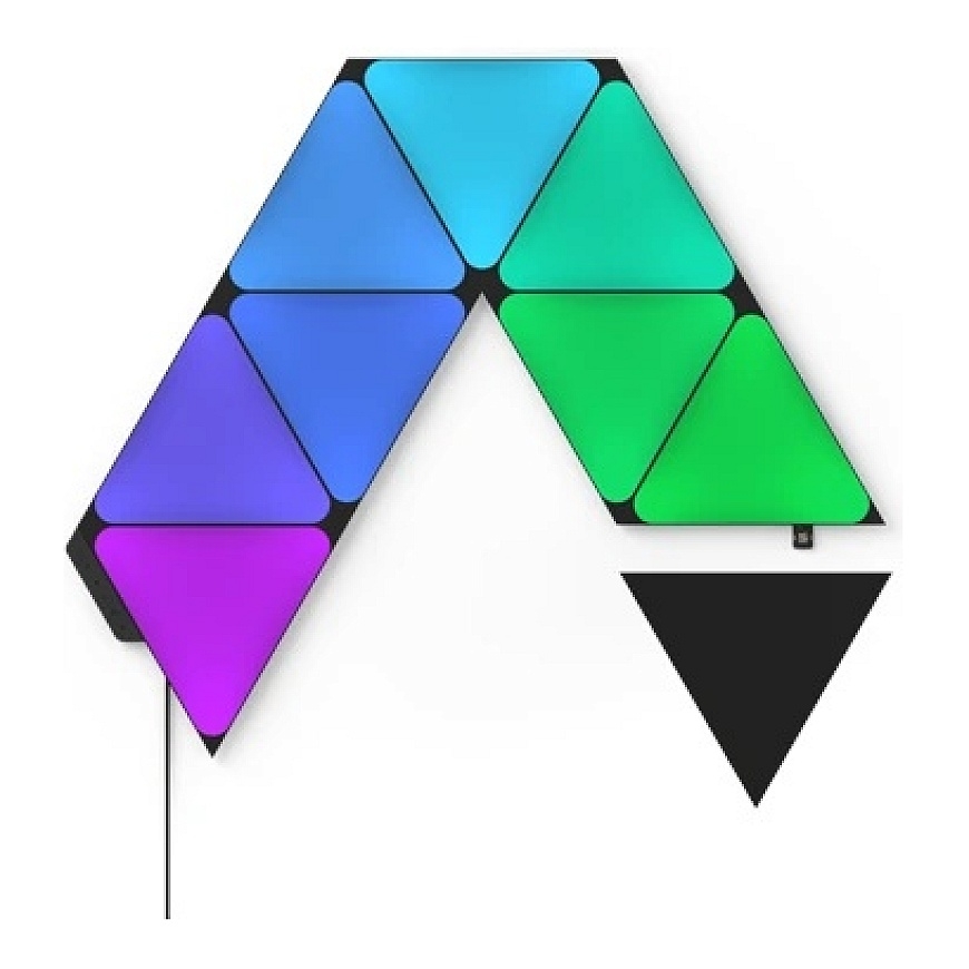 Nanoleaf | Shapes Черный Треугольники Стартовый Набор (9 панелей) | 42 Вт | WiFi