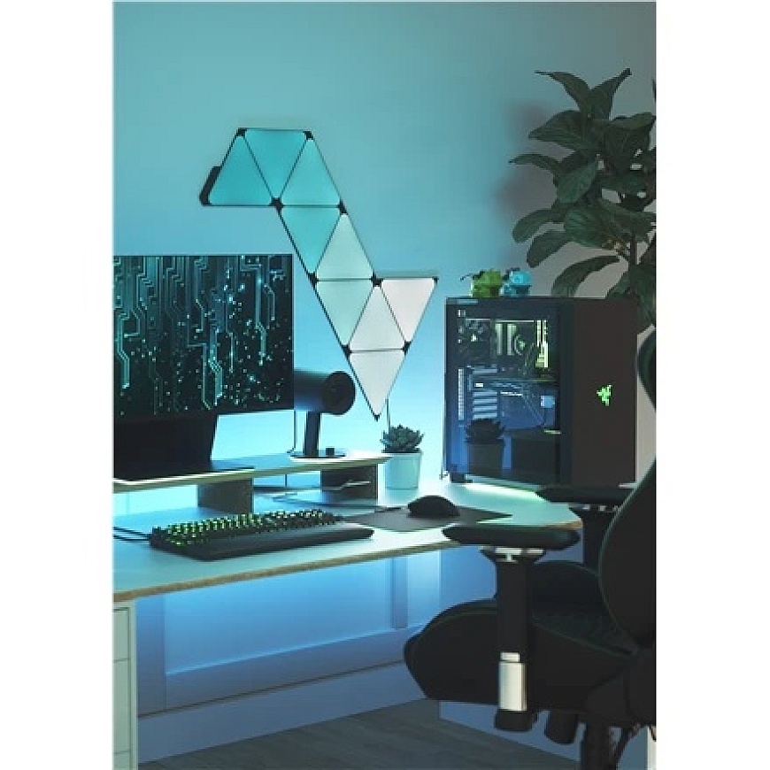 Nanoleaf | Shapes Mustat Kolmiot Aloituspaketti (9 paneelia) | 42 W | WiFi – 5