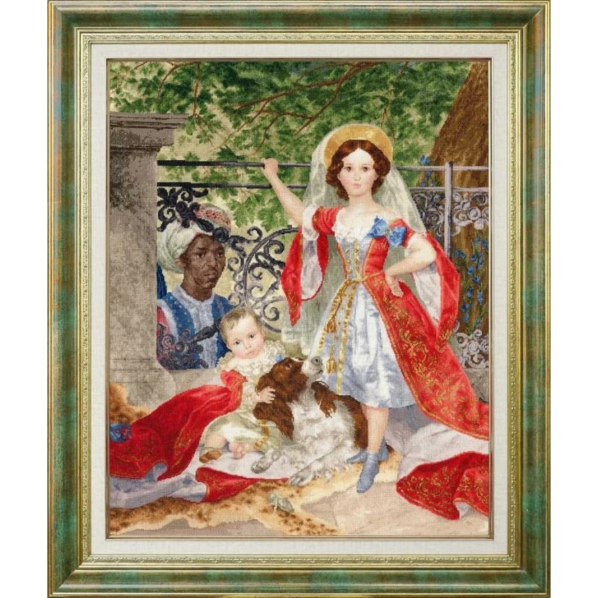 Beldizart Siuvinėjimo kryželiu rinkinys "Volkonskio vaikų portretas su arabu" 61× 49 cm S/MK067
