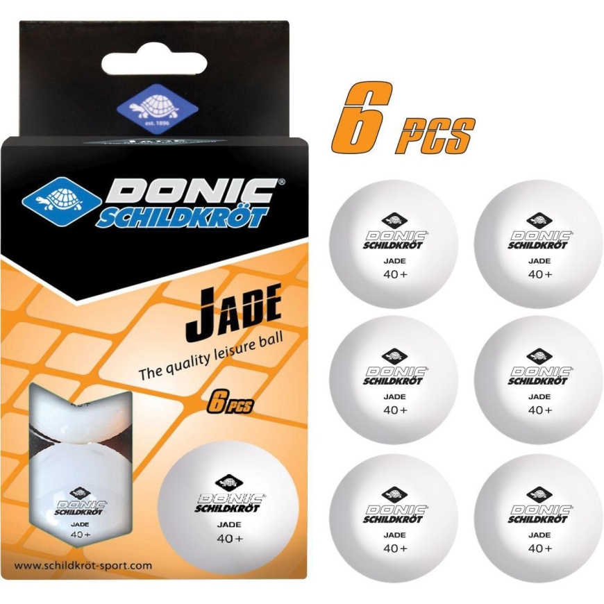 Ping teniso kamuoliukai Donic Jade 6 vnt balti – 3