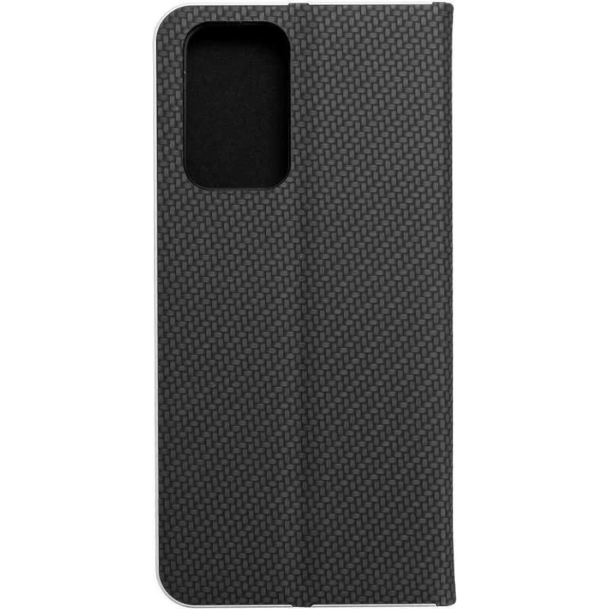 Forcell Oem LUNA Book Carbon maciņš Xiaomi Redmi Note 10 Pro melnā krāsā